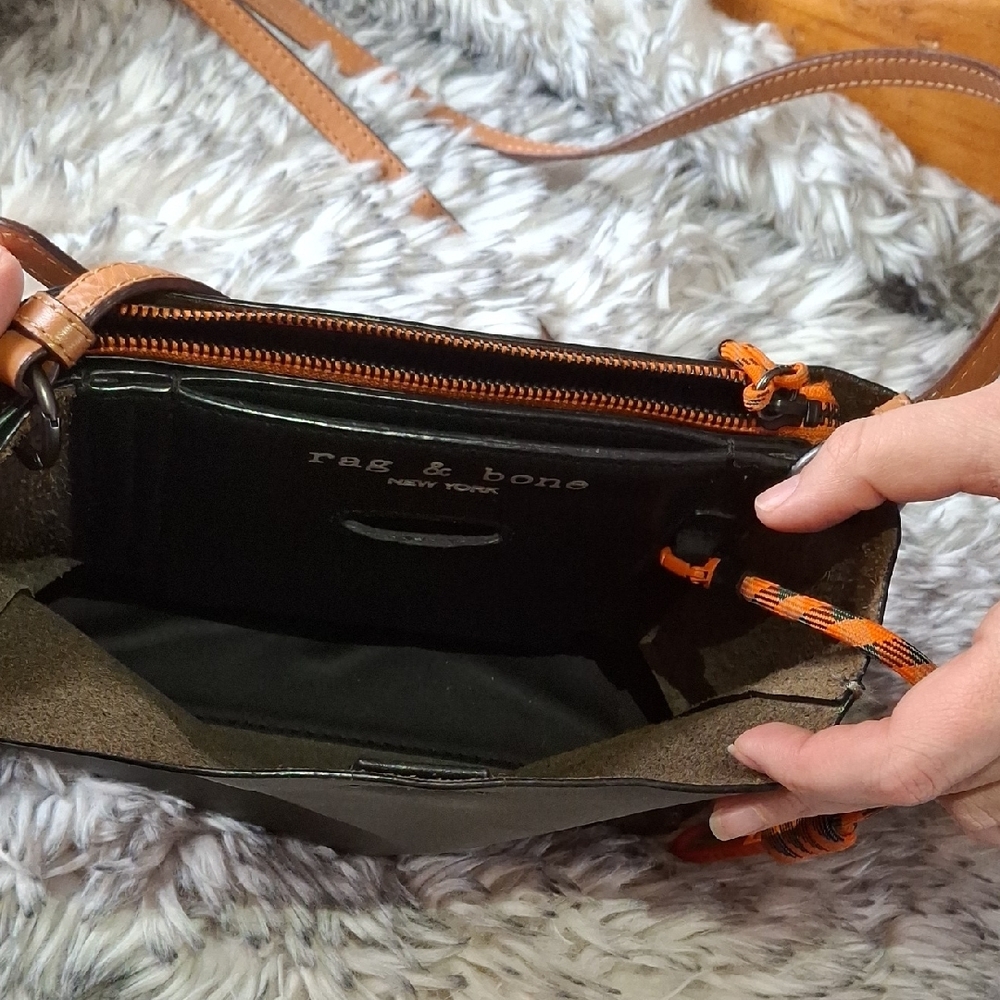 Rag & Bone Green Crossbody with Orange Detail - Picture 2 of 10